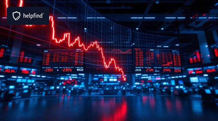 Warszawska giełda w dół - co oznacza spadek WIG20?