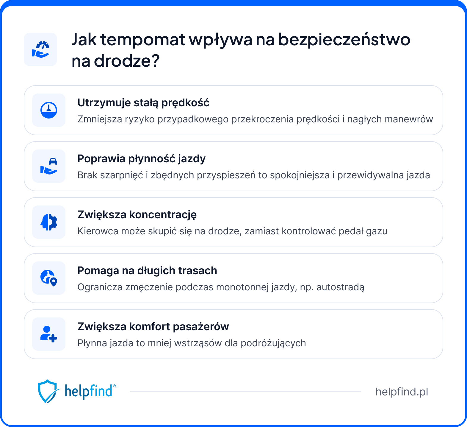 tempomat - jak wplywa na bezpieczenstwo