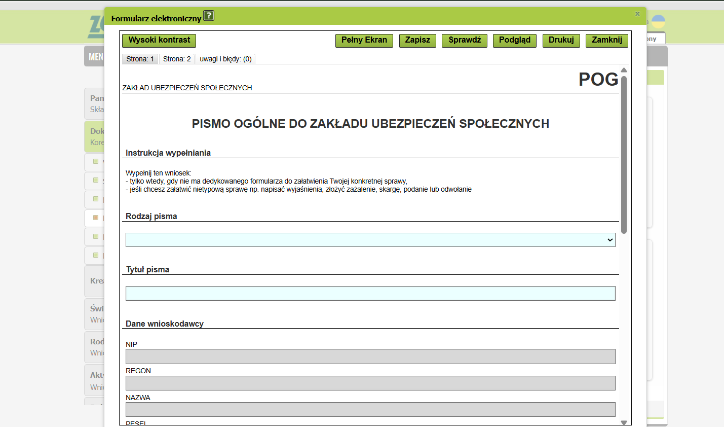kopia decyzji o przyznaniu emerytury powszechnej